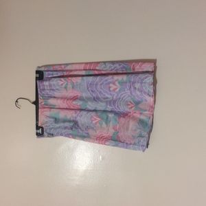 Vanity fair pink purple green floral skirt size medium